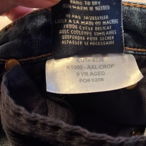 FIDELITY AXL CROP GIRLFRIEND JEAN size 26 - Picture 6 of 13